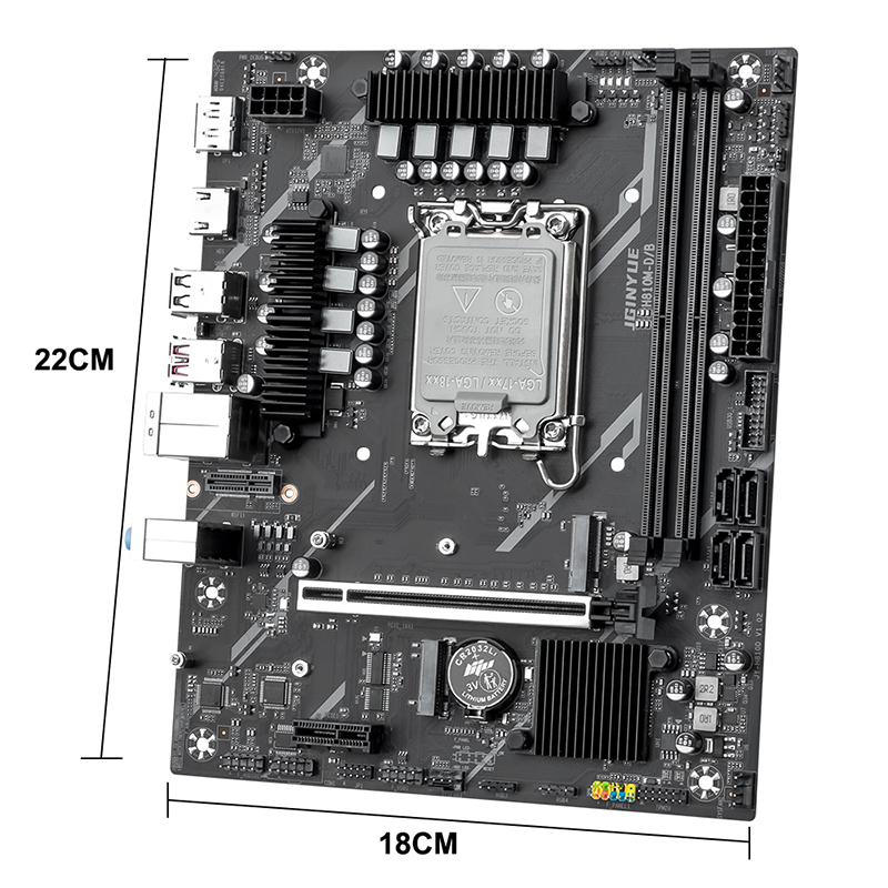 Lga1851 Gaming Motherboard - Carte mère de jeu JGINYUE H810M-D/B