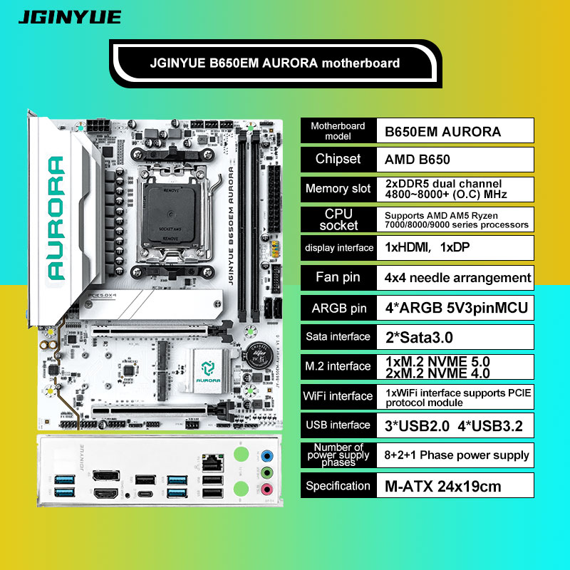 Cartes mères de jeu B650 MATX  - Am5 Micro Atx Pcie 5.0 Motherboard avis et prix