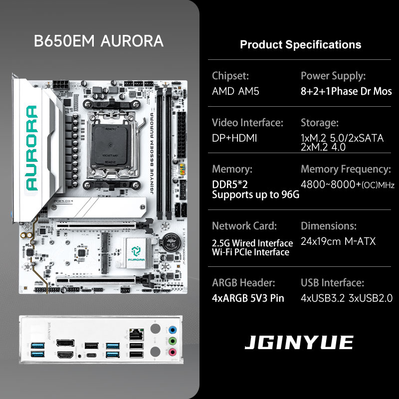 Cartes mères de jeu B650 MATX  - Am5 Micro Atx Pcie 5.0 Motherboard avis et prix
