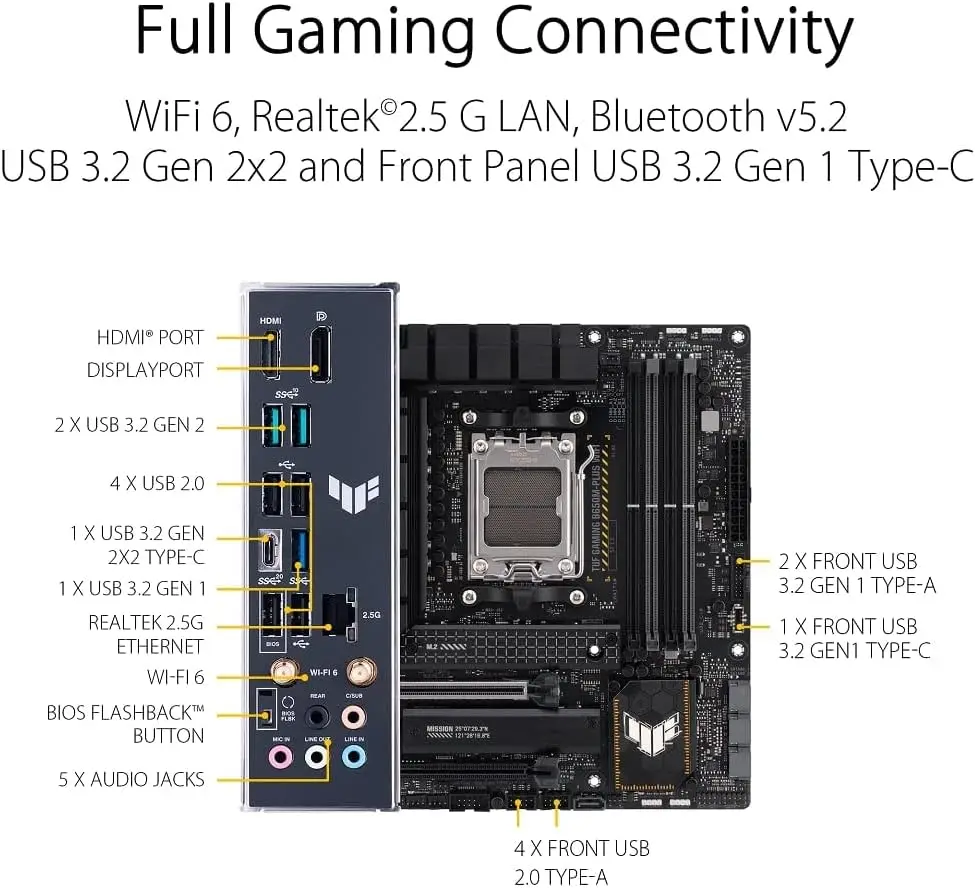 ASUS TUF GAMING B650M PLUS WIF - X870E Atx Motherboard avis et prix